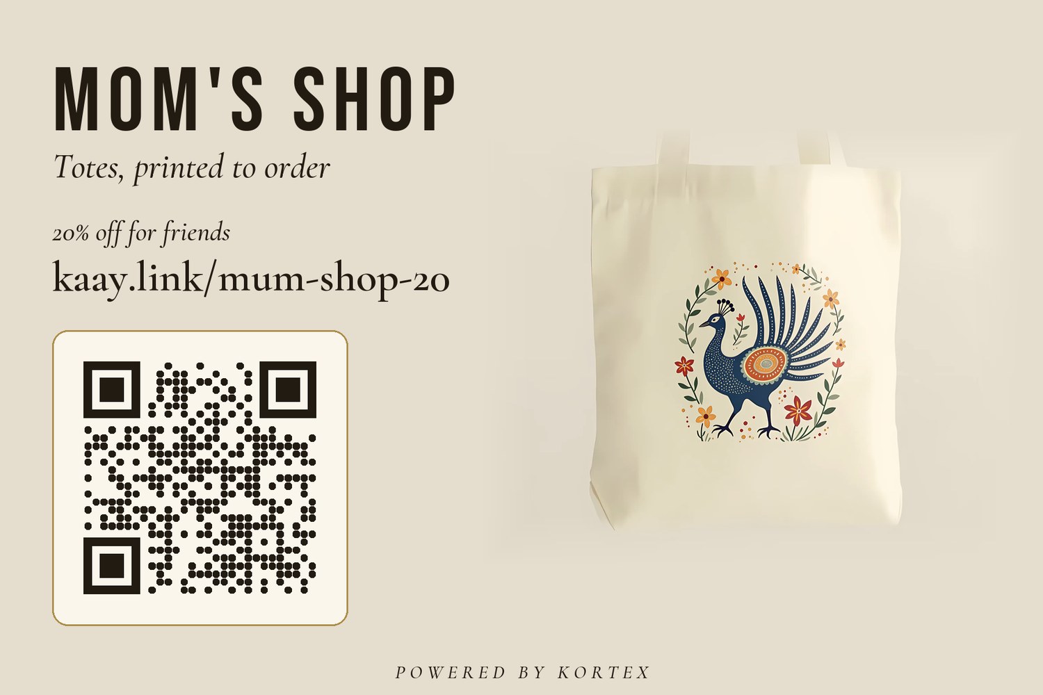 Mom's Shop card